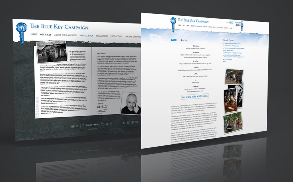 2 web page views from the campaign website.