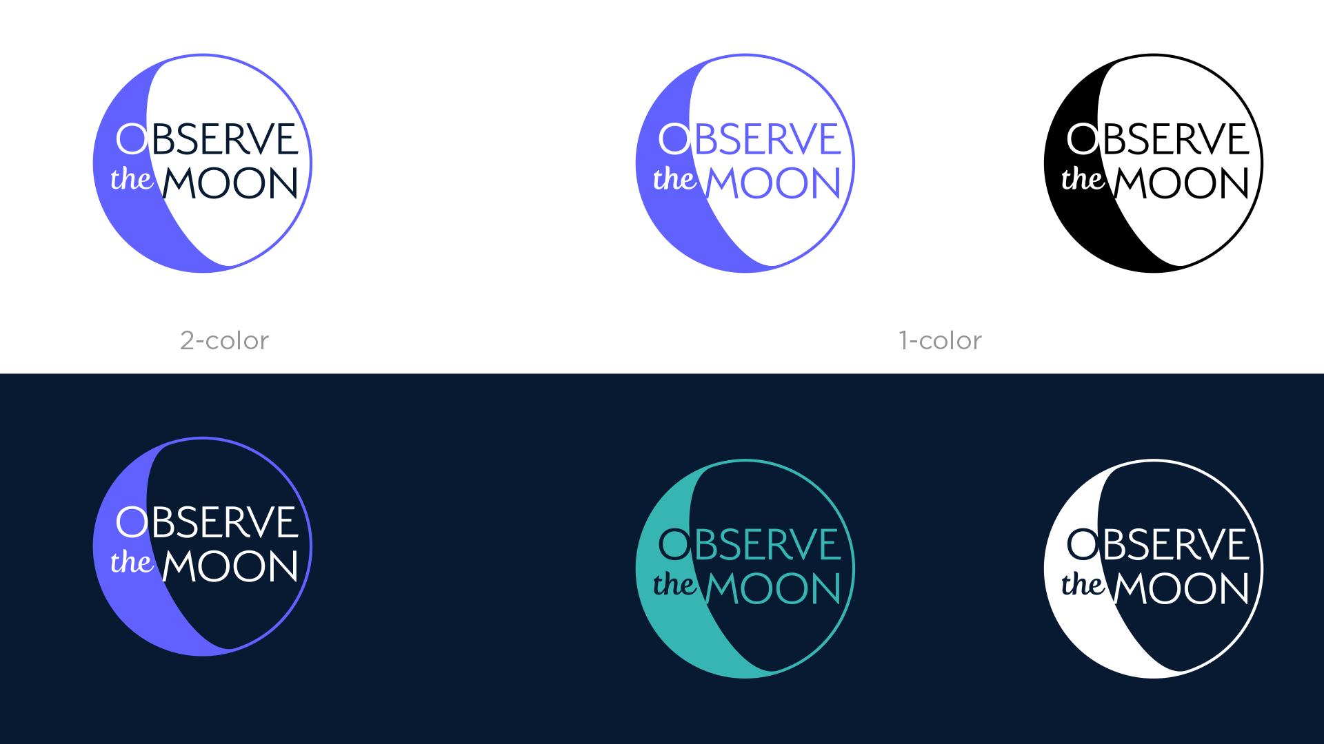 Logotype in various colors